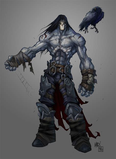 Darksiders II 'Death' Character Development Sketches | Joe Madureira ...