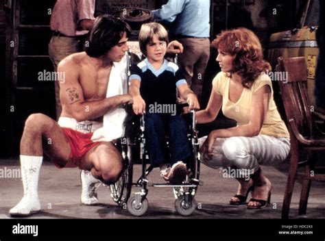 TAXI, Tony Danza with real- life son, Marc Anthony Danza, Marilu Henner ...