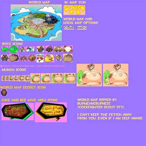 The Spriters Resource - Full Sheet View - Tribal Hunter - World Map