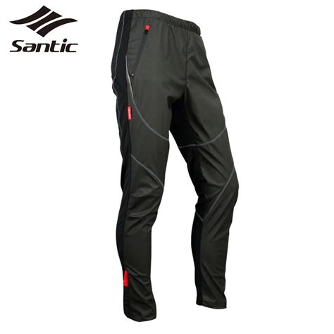 Santic Men Winter Fleece Thermal Mtb Pants Cycling Pants Waterproof ...