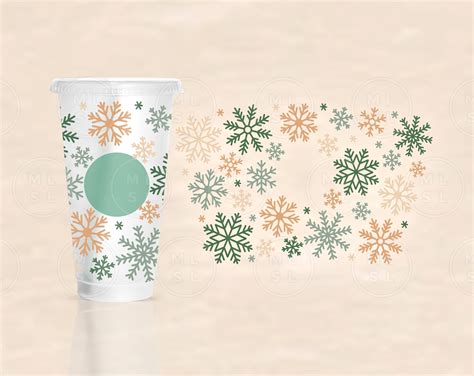 Christmas Cup Wrap Bundle Pack Svg Christmas Full Wrap - Etsy