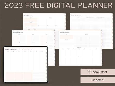 Goodnotes free digital planner - mensbrick