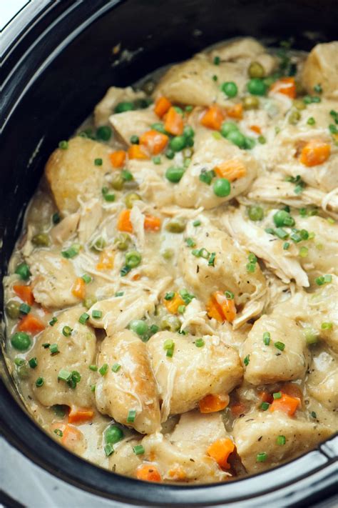 Slow Cooker Chicken and Dumplings - The Cooking Jar