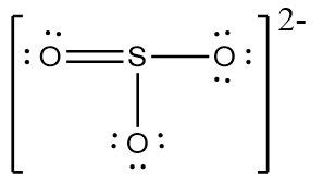 Draw the Lewis structure for SO32- and provide the following ...