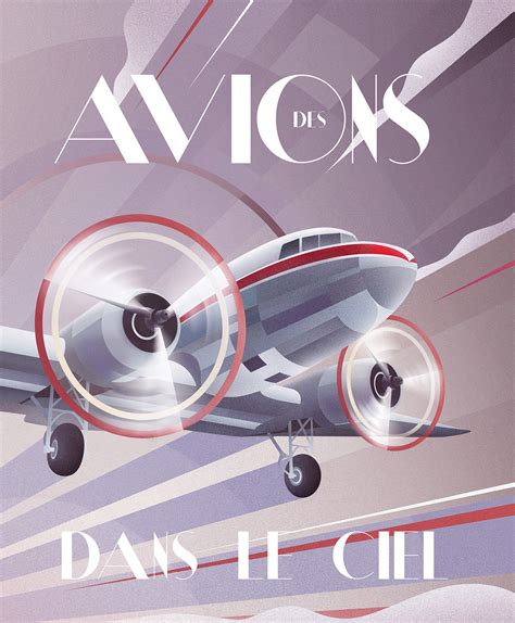 Art-Deco Airplane - Illustration & Poster on Behance