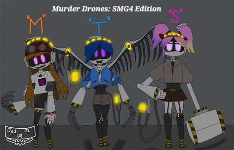 Female SMG4 Characters as Murder Drones (with Alternative Colour Palette) | SMG4 Amino