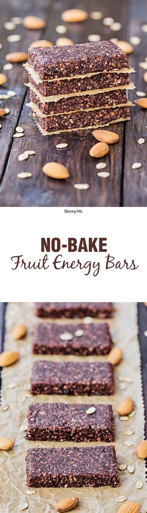 These No Bake Fruit Energy Bars are the perfect grab-n-go snack for ...