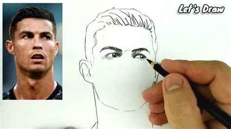 #3 ASMR DRAWING Cristiano Ronaldo / CR7 from manchester united football ...