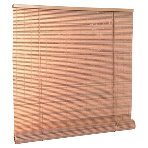 Style Selections 96"W x 72"L Woodgrain Roll-Up Shade at Lowes.com