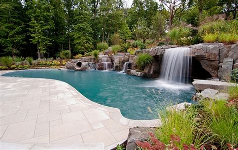 Breathtaking Pool Waterfall Design Ideas