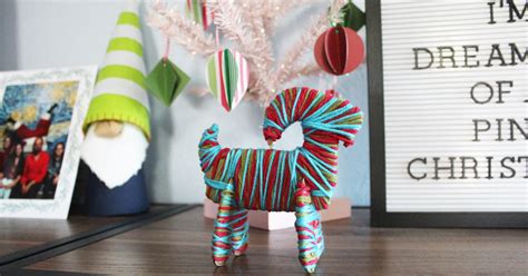 DIY Yarn Wrapped Yule Goat | Julbock Christmas Decoration