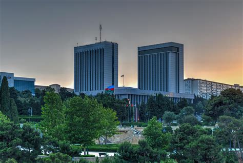 Building of the National Assembly of Azerbaijan. Unicameral parliament ...