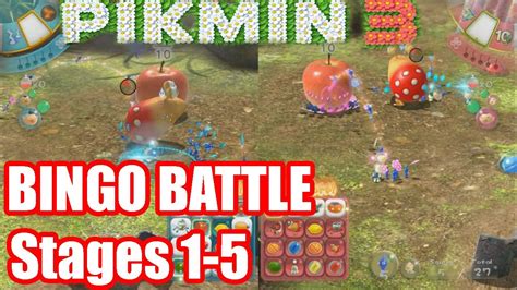 Pikmin 3 ~ BINGO BATTLE ~ Stages 1-5 (Co-Op) - YouTube