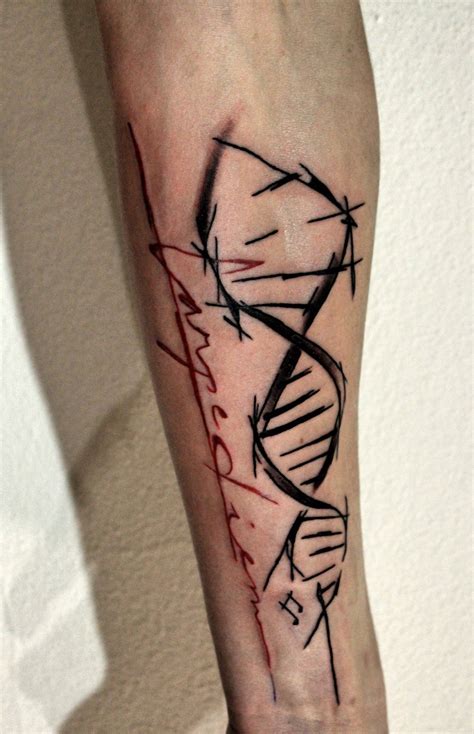 DNA helix (Filip Sečka tattoo) https://www.instagram.com/filipsecka ...