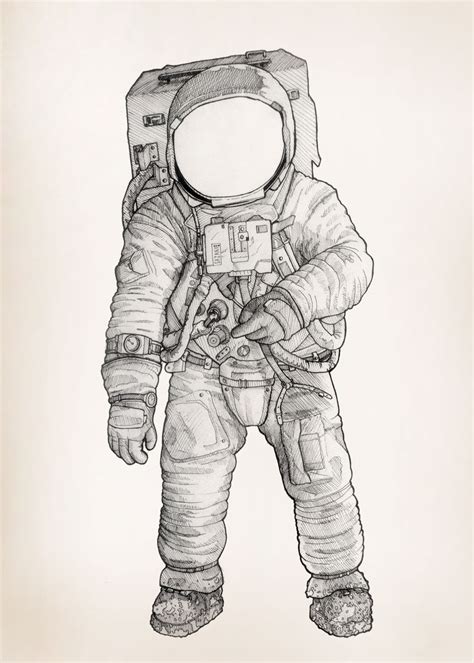 Astronaut Drawing Reference and Sketches for Artists