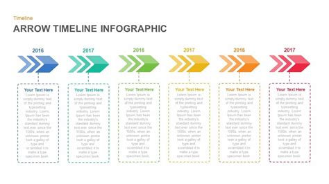 Infographic Arrow Timeline PowerPoint Template and Keynote Slide Infographic arrow timeline ...