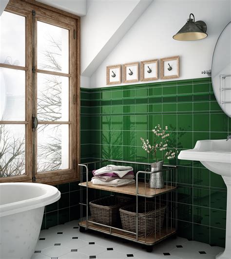 The best metro wall tiles. Beautiful bottle green tiles from bathroom ...