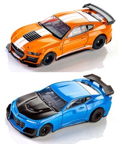 AFX Mega G+ Double-Deal Shelby GT500 & Camaro HO Slot Cars (2 cars) #22069-22079 | eBay