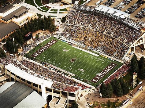 Wyoming War Memorial Stadium by University of Wyoming | Wyoming cowboys, Wyoming, Wyoming ...