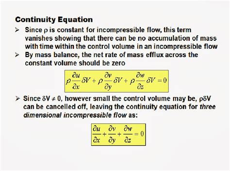 win alfalah: Continuity Equation of Flow