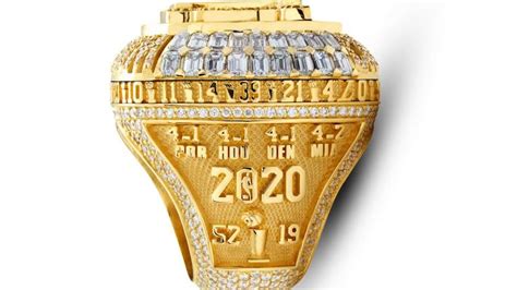 2020 Los Angeles Lakers Championship Ring Details