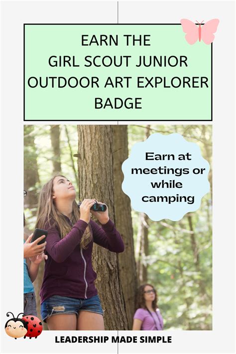 How to Earn the Girl Scout Junior Outdoor Art Explorer Badge | Girl ...