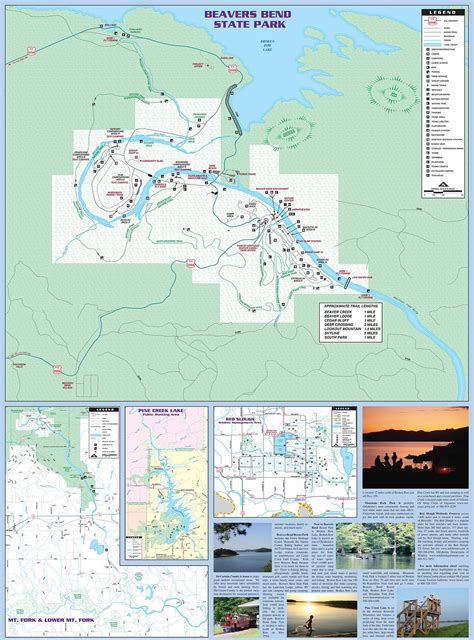 Beavers Bend State Park Cabins Map Map Broken Bow Cabin Oklahoma Ok ...