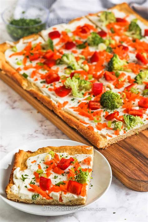 Cold Veggie Pizza (Quick And Easy!) - The Shortcut Kitchen