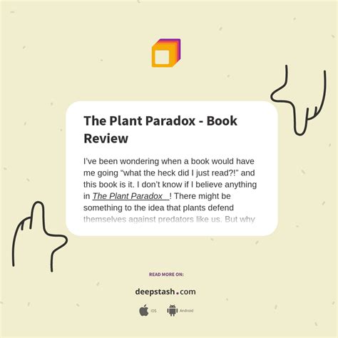 The Plant Paradox - Book Review - Deepstash