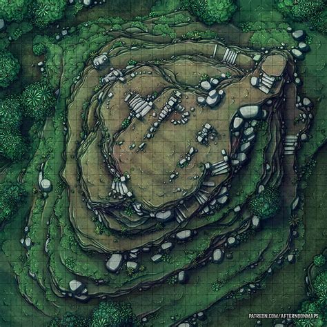 Battle on a lonely hilltop - Battle Map 30x30 : r/Roll20