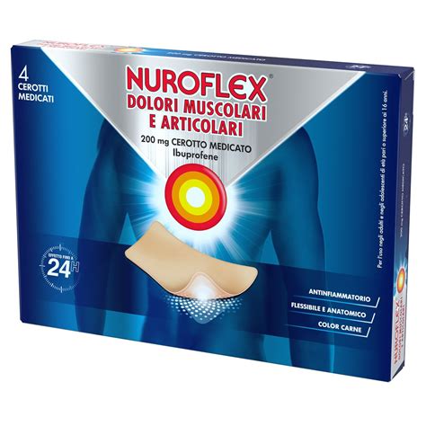 Nuroflex Dolori muscolari e articolari 200 mg cerotto medicato