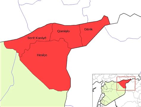 Al Hasakah Districts (ku) - MapSof.net