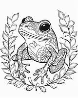Tree Frog Coloring Pages sketch template