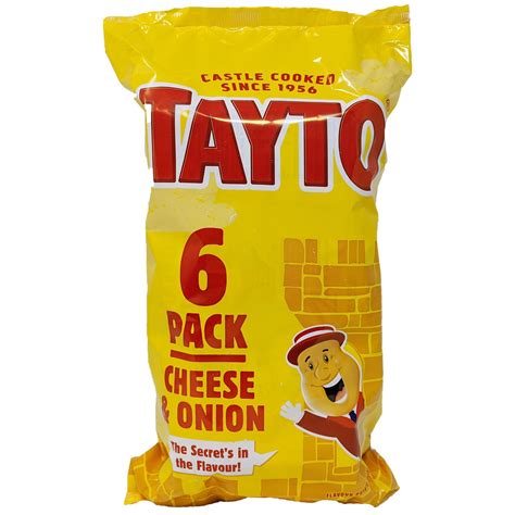 Tayto Cheese & Onion 6 Pack (6 x 25g) – Blighty's British Store