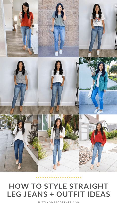 How to Style Straight Leg Jeans – Tips for Shoes, Tops, and Silhouettes | Putting Me Together ...