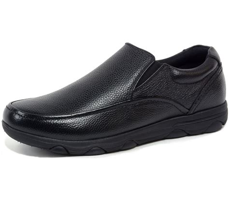 Alpine Swiss Arbete Mens Work Shoes Slip Resistant Real Leather Slip-On Loafers | eBay