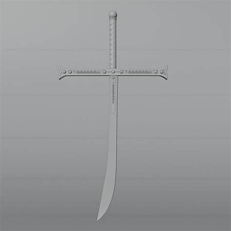 Mihawk One Piece Sword 3D model | CGTrader