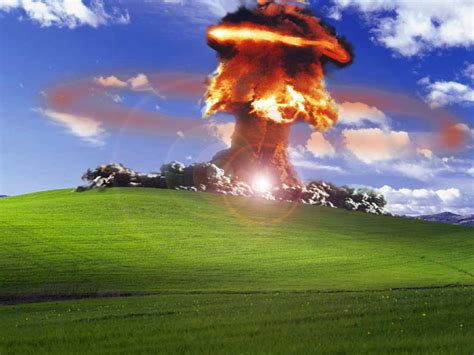 bombs bliss windows xp microsoft windows atomic bomb nuke 1499x1125 Technology Windows HD Art # ...