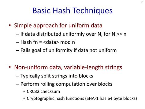 PPT - Hashing in Networked Systems PowerPoint Presentation, free download - ID:2935148