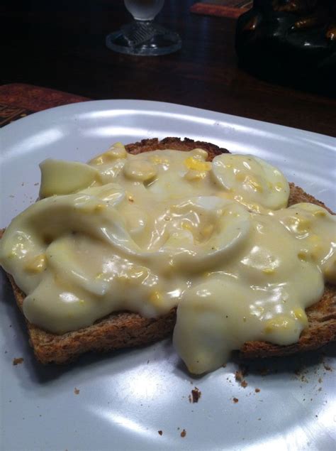 Creamed Egg on Toast: A Favorite from Childhood | Creamed eggs on toast, Egg toast, Yummy breakfast