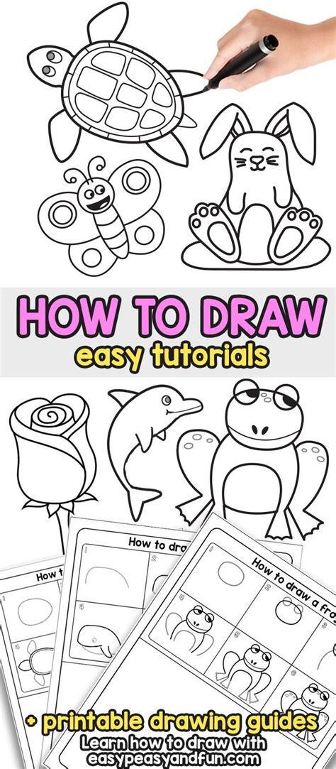 How to Draw - Step by Step Drawing For Kids and Beginners | Cartoon ...