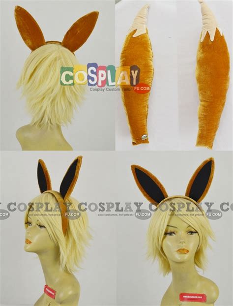 5 Sets of Eevee Cosplay Costume, Wig, Props and Accessories - CosplayFU.com