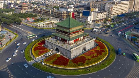 Live: Xi'an Bell Tower undergoes renovation - CGTN