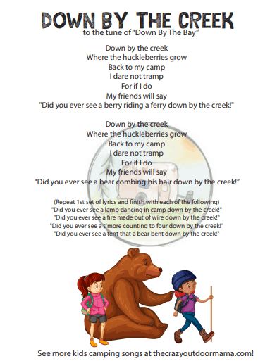 53 Favorite Family Campfire Songs [PDF Printables!] | Camping theme preschool, Camping songs for ...