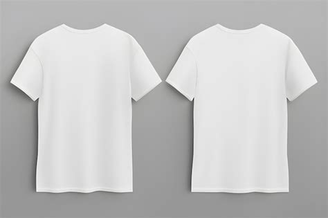 Plain White T Shirt Model Front And Back