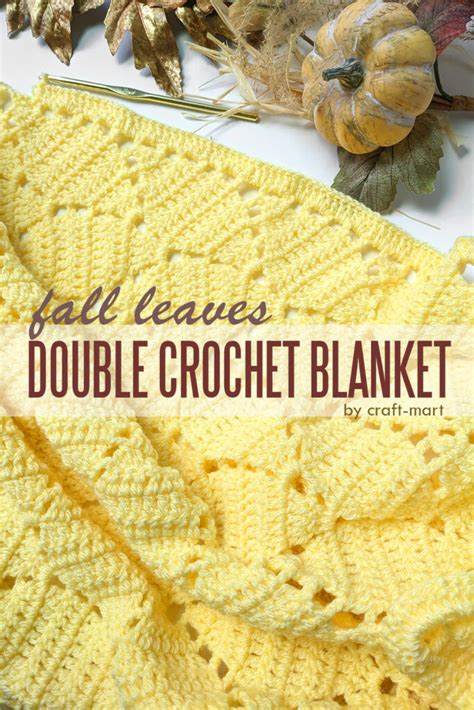 Double Crochet Blanket - Fall Leaves - Craft-Mart