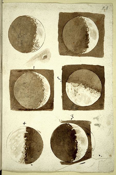 Galileo Galilei, Drawings of the Moon