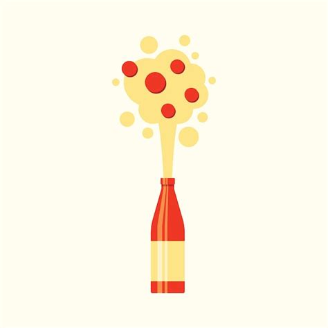 Premium Vector | Soda explosion or eruption flat vector illustration ...