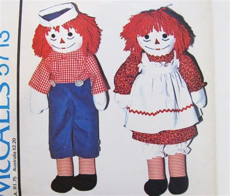 Raggedy Ann Andy Dolls Sewing Patterns Sizes | Hot Sex Picture