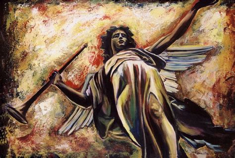 The Archangel Gabriel Painting by Sheila Diemert - Pixels